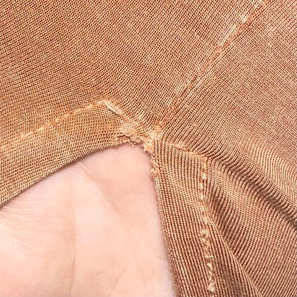 Anama Camel Tan Longline Split Hem Tank Top Tunic Size Small - Picture 15 of 15